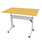 Mesa Ergonômica Com Regulagem De Altura Tampo Amarelo Ocre So