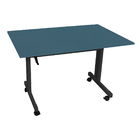 Mesa Ergonômica Com Regulagem De Altura Tampo Azul Secreto -
