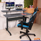 Mesa Ergonômica Dupla Com Regulagem De Altura Tampo Búfalo Im