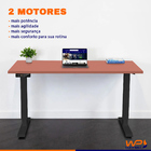 Mesa Ergonômica Regulagem De Altura Elétrica 2 Motores Tampo