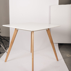 Mesa Escandinava Quadrada Malbec Branca Inovakasa