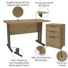 Mesa Escritorio 150 Cm E Gaveteiro 3 Gavetas Versatil Kappesb