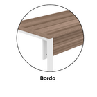 Mesa Escritório 1700x700x750 M170/70pe40tub Walnut/branco