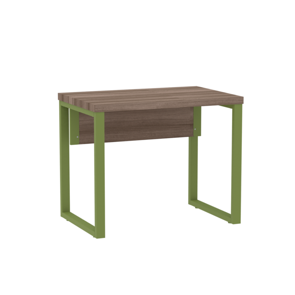 Mesa Escritório 900x600x750mm M900pe40tub Walnut/verde Miró