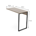 Mesa Escritório Auxiliar 90cm Martinucci  Iron Irmx0945cbcbp