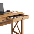 Mesa Escritório Com Gaveta Pés Em X Madeira Freijó Adrian