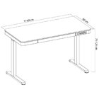 Mesa Escritório Com Regulagem De Altura Elétrica E Usb Musa 1