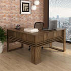 Mesa Escritório De Canto Multimóveis Cr25042 Nogal