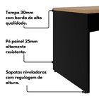 Mesa Escritório Diretor 120x60cm Tampo Com 30mm Pé Painel Ama