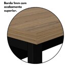 Mesa Escritório Diretor 150cm Tampo Pé Quadro Amadeirado Clar