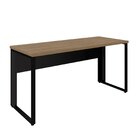 Mesa Escritório Diretor 150cm Tampo Pé Quadro Amadeirado Clar