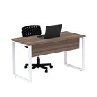 Mesa Escritório Diretor 150cmx60cm P25 150cm Walnut E Branco