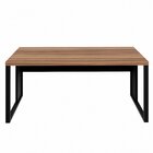 Mesa Escritório Diretor 170cm X 70cm Tampo 40mm Preto/marrom