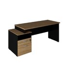 Mesa Escritório Diretor 172x65cm Tampo Com 30mm Com 2 Gavetas