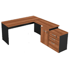 Mesa Escritório Em "l" - 1,50x1,50m (extensível) - Com Armári