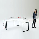 Mesa Escritório Em L 150cm  Martinucci Iron Irml1515cbcbp Hom