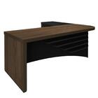 Mesa Escritório Em L 200cm Lado Esquerdo A06 Marrom/preto - M