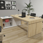 Mesa Escritório Em L Caixa Com Tomada Atria Executiva 200x183