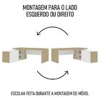 Mesa Escritório Em L E Balcão 2 Portas 3 Gavetas Corp A06 Car