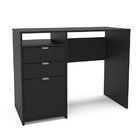 Mesa Escritório Escrivaninha 100cm Camboja 3 Gavetas 1 Nicho