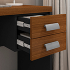 Mesa Escritório Escrivaninha C/ Gavetas Moderna Resistente No