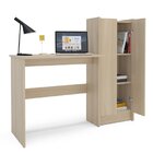 Mesa Escritório Escrivaninha Com Armário Manaus 128cm Policom