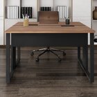 Mesa Escritório Estação Trabalho Plataforma Dupla Pé Quadro 1