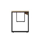 Mesa Escritório Estilo Industrial 1,20 Natura Com Preto