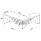 Mesa Escritório Home Office Diretor Em L Atria Executiva Le 2