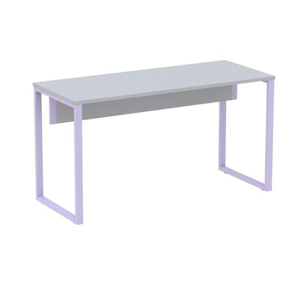 Mesa Escritório P25 Tub Pandin 120 Cm (larg) Tampo Mdp Cinza