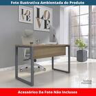Mesa Escritório P25 Tub Pandin 120 Cm (larg) Tampo Mdp Noce N
