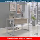 Mesa Escritório P25 Tub Pandin 120 Cm (larg) Tampo Mdp Noguei