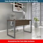 Mesa Escritório P25 Tub Pandin 120 Cm (larg) Tampo Mdp Walnut