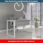 Mesa Escritório P25 Tub Pandin 134 Cm (larg) Tampo Mdp Cinza