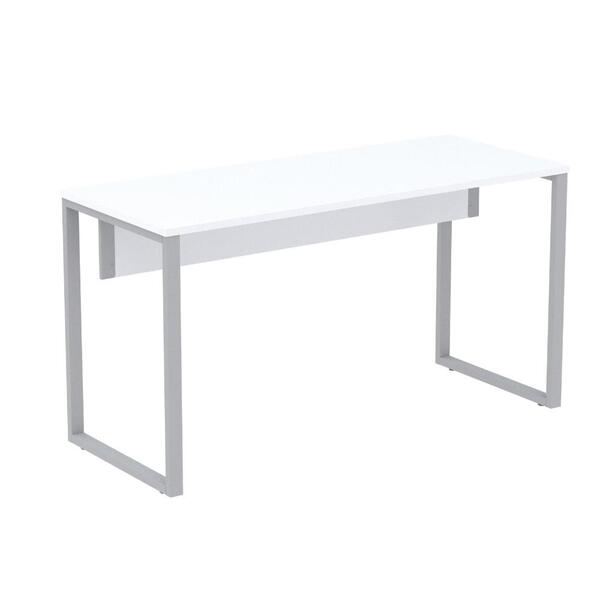 Mesa Escritório P25 Tub Pandin 150 Cm (larg) Tampo Mdp Branco
