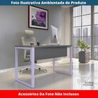 Mesa Escritório P25 Tub Pandin 150 Cm (larg) Tampo Mdp Grafit