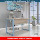 Mesa Escritório P25 Tub Pandin 150 Cm (larg) Tampo Mdp Noguei