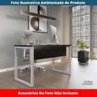 Mesa Escritório P25 Tub Pandin 150 Cm (larg) Tampo Mdp Preto