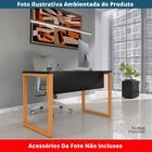 Mesa Escritório P25 Tub Pandin 150 Cm (larg) Tampo Mdp Preto