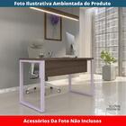 Mesa Escritório P25 Tub Pandin 150 Cm (larg) Tampo Mdp Walnut