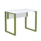 Mesa Escritório P25 Tub Pandin 90 Cm (larg) Tampo Mdp Branco