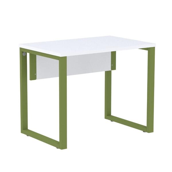 Mesa Escritório P25 Tub Pandin 90 Cm (larg) Tampo Mdp Branco