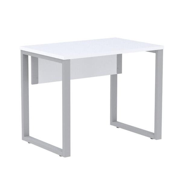 Mesa Escritório P25 Tub Pandin 90 Cm (larg) Tampo Mdp Branco