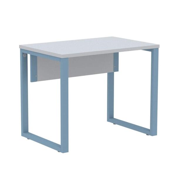 Mesa Escritório P25 Tub Pandin 90 Cm (larg) Tampo Mdp Cinza P