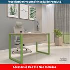 Mesa Escritório P25 Tub Pandin 90 Cm (larg) Tampo Mdp Nogueir