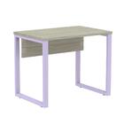 Mesa Escritório P25 Tub Pandin 90 Cm (larg) Tampo Mdp Nogueir