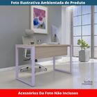 Mesa Escritório P25 Tub Pandin 90 Cm (larg) Tampo Mdp Nogueir