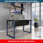Mesa Escritório P25 Tub Pandin 90 Cm (larg) Tampo Mdp Preto P