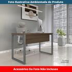 Mesa Escritório P25 Tub Pandin 90 Cm (larg) Tampo Mdp Walnut