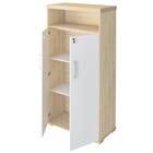 Mesa Escritório Presidente E Armário Alto 2 Portas Corp A06 C